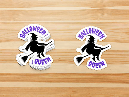 Halloween queen witch sticker